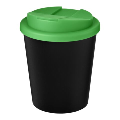 Americano® Espresso Eco 250 ml recycelter Isolierbecher mit auslaufsicherem Deckel schwarz-grün | ohne Werbeanbringung | Nicht verfügbar | Nicht verfügbar