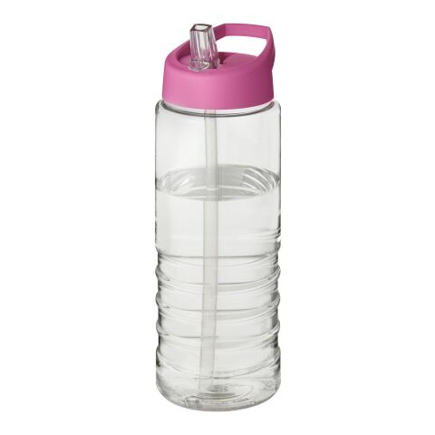 H2O Treble 750 ml Sportflasche mit Ausgussdeckel transparent-rosa | ohne Werbeanbringung | Nicht verfügbar | Nicht verfügbar