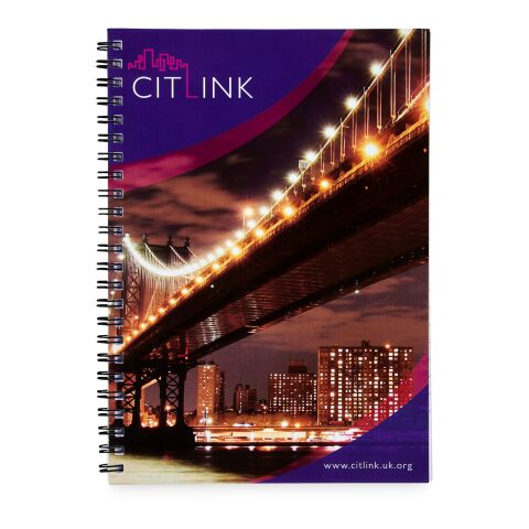 Desk-Mate® Wire-O-Bindung A4 Notizbuch weiß-schwarz | 50 pages | ohne Werbeanbringung | Nicht verfügbar | Nicht verfügbar