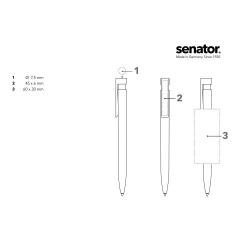 senator Liberty Soft Touch MC Druckkugelschreiber weiß | ohne Werbeanbringung | ohne Werbeanbringung