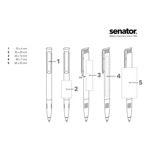senator Super Hit Polished Basic SG Druckkugelschreiber weiß-gelb | ohne Werbeanbringung | ohne Werbeanbringung | Nicht verfügbar
