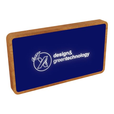 SCX.design P36 5000 mAh kabellose Powerbank mit Leuchtlogo Standard | Reflex blue-holz | ohne Werbeanbringung | Nicht verfügbar | Nicht verfügbar