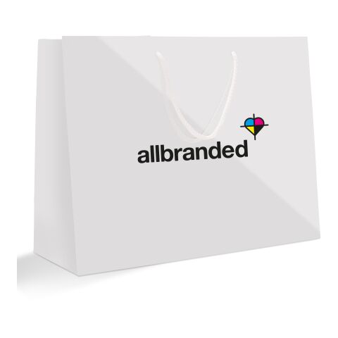 Papiertragetasche 40 x 30 cm Querformat 4C Offsetdruck | glänzend | 244 - marineblau