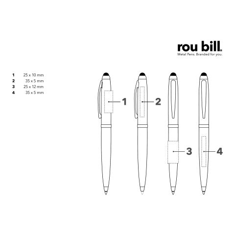 roubill Nautic Black Drehkugelschreiber schwarz | ohne Werbeanbringung | ohne Werbeanbringung | Nicht verfügbar