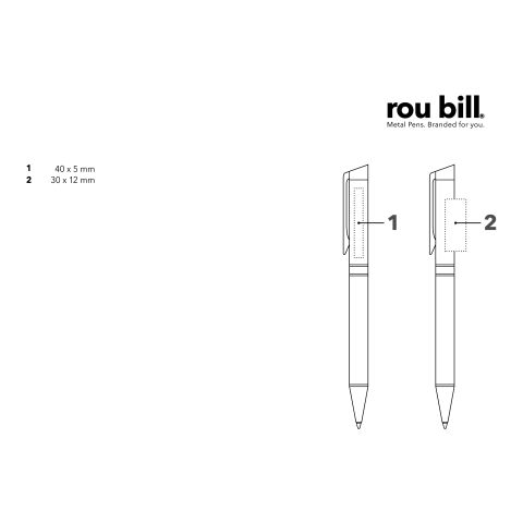 roubill Carbon Line Black Drehkugelschreiber silber | ohne Werbeanbringung | Nicht verfügbar | Nicht verfügbar