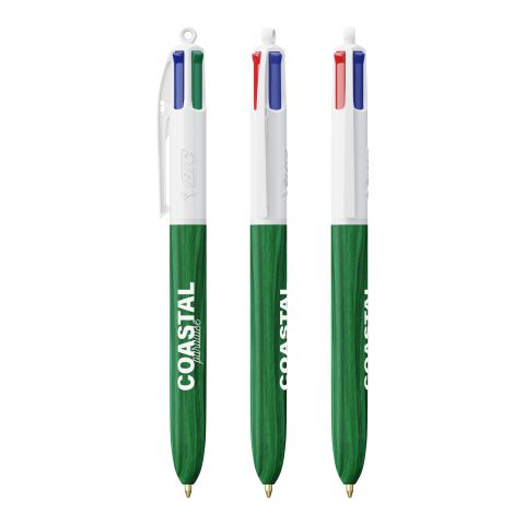 BIC® 4 Colours Wood Style Weiß-grün