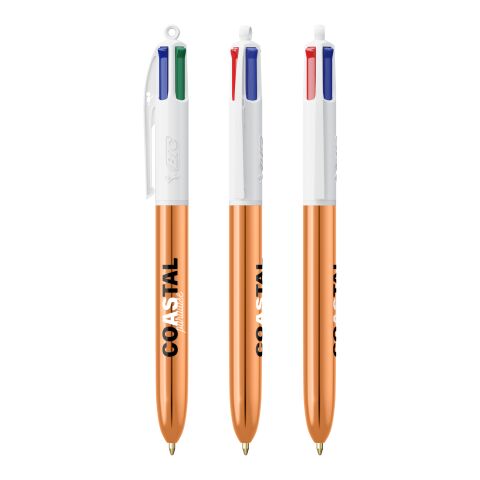 BIC® 4 Colours Shine Kugelschreiber Weiß-roségold | Nicht verfügbar