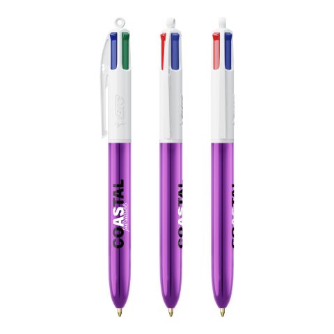 BIC® 4 Colours Shine Kugelschreiber Weiß-lilametallic | Nicht verfügbar