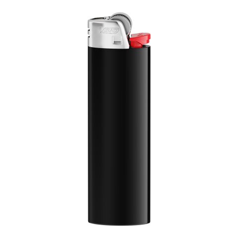 BIC® J26 Feuerzeug schwarz | 1-farbiger Siebdruck | Körper-Rückseite (Drücker auf der linken Seite) | 20.00 mm x 50.00 mm