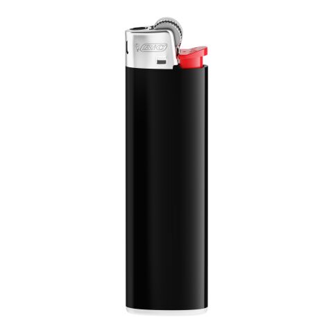 BIC® J23 Feuerzeug schwarz | 1-farbiger Siebdruck | Körper-Rückseite (Drücker auf der linken Seite) | 16.00 mm x 50.00 mm