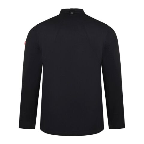 VL AGNI. Kochjacke Unisex (190 g/m²), aus Baumwolle (35 %) und recyceltem Polyester (65 %) Schwarz | ohne Werbeanbringung | Nicht verfügbar | Nicht verfügbar | Nicht verfügbar