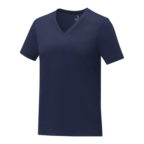 Somoto T-Shirt mit V-Ausschnitt für Damen Standard | tiefes blau | XS | ohne Werbeanbringung | Nicht verfügbar | Nicht verfügbar | Nicht verfügbar