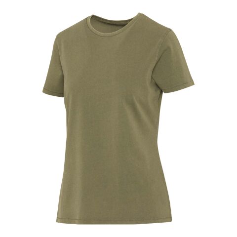 Nanaimo Kurzärmeliges T-Shirt für Damen im Washed Look, 160 g/m2 Standard | Forest Green2 | XS | ohne Werbeanbringung | Nicht verfügbar | Nicht verfügbar | Nicht verfügbar