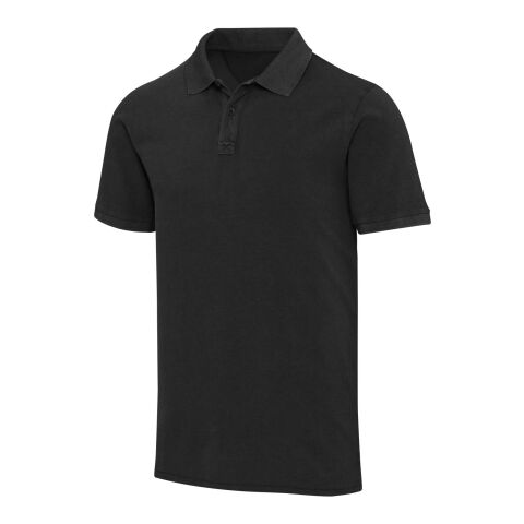 Calgary Poloshirt für Herren im Washed Look, 200 g/m2 Standard | schwarz | M | ohne Werbeanbringung | Nicht verfügbar | Nicht verfügbar | Nicht verfügbar