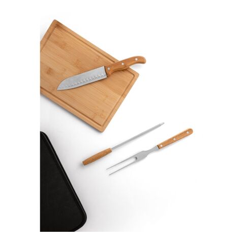 FLARE. Grill-Set aus Holz und Edelstahl, 5-teilig schwarz | ohne Werbeanbringung | Nicht verfügbar | Nicht verfügbar | Nicht verfügbar