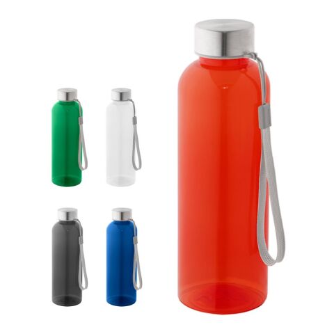 ENDERS M. Trinkflasche (600ml) aus rPET mit glänzender transluzenter Oberfläche Schwarz | ohne Werbeanbringung