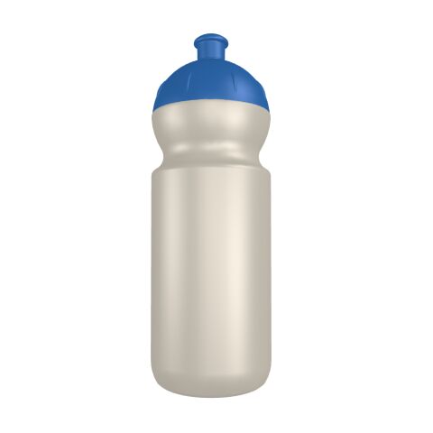 Bulb Flasche B1 500 ml Mittelblau | 1-farbiger Siebdruck | Ziehverschluss | Mittelblau