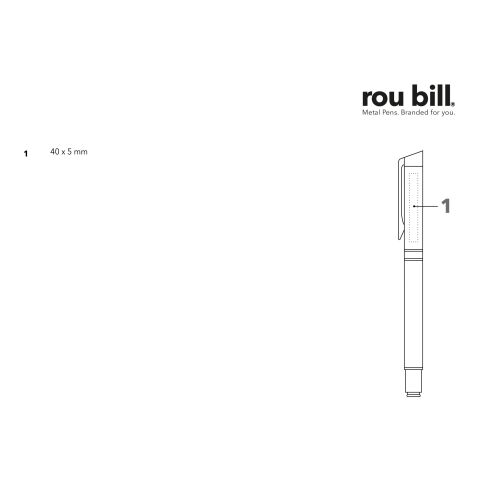 roubill Carbon Line Set (Drehkugelschreiber+ Rollerball) Silber | ohne Werbeanbringung