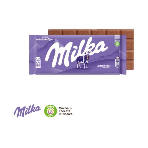 Schokolade Von Milka bunt | ohne Werbeanbringung