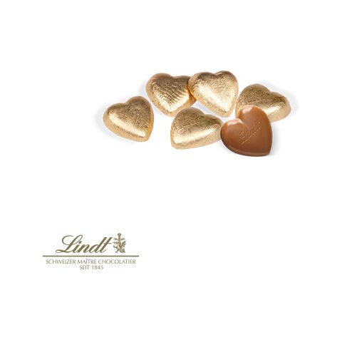 Präsentbox &quot;Business&quot; Mit Lindt Schokoherzen bunt | ohne Werbeanbringung