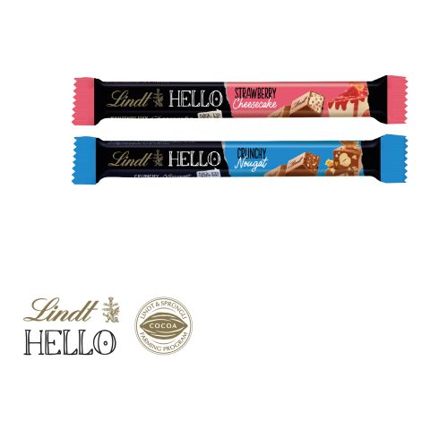 Schokoladenstick Lindt Hello bunt | 4C Digital-/Offsetdruck | Schokoladenstick