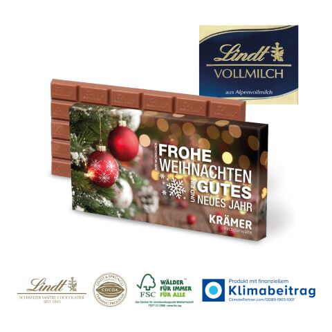 Premium Schokolade von Lindt, 100 g bunt | ohne Werbeanbringung