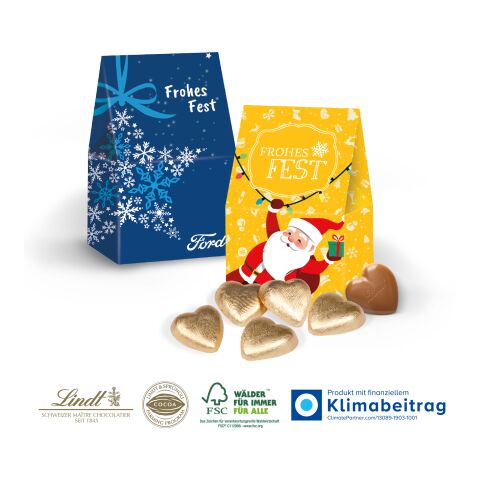Präsent „Christmas Minis“ bunt | 4C Digital-/Offsetdruck | Vollmilchherzen von Lindt