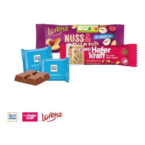 Welcome Goodie Bag bunt | ohne Werbeanbringung | CORNY, Lorenz, Ritter SPORT