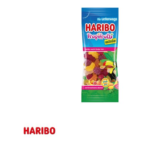 3D Präsent „Haus” bunt | ohne Werbeanbringung | Haribo Tropifrutti