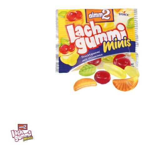 Werbe-Klappkarte bunt | ohne Werbeanbringung | 1 nimm2 lachgummi minis
