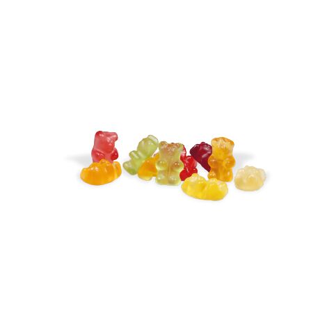 Werbe Fruchtgummi Paperbox Mit Einleger bunt | 4C Digital-/Offsetdruck