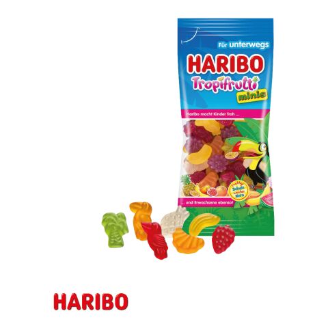 Haribo Goldbären Im Werbeschuber, 75 G bunt | ohne Werbeanbringung | Tropifrutti