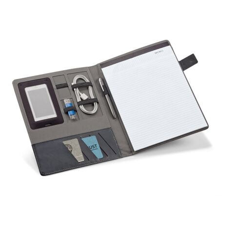 RIORDAN. A4-Schreibmappe aus Leinenimitat und PU mit linierte Seiten Schreibblock Hellgrau | ohne Werbeanbringung | Nicht verfügbar | Nicht verfügbar | Nicht verfügbar