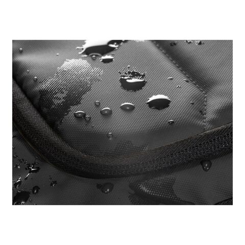 TOULON. Notebook-Rucksack aus hochdichtem 600D Polyester aus recyceltem mit einer wasserabweisenden Oberfläche 16" schwarz | ohne Werbeanbringung | Nicht verfügbar | Nicht verfügbar | Nicht verfügbar