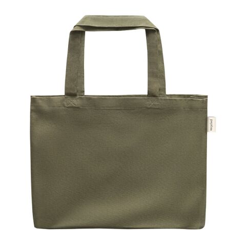 CAMDEN. Tragetasche aus Baumwolle (50%), recycelter Baumwolle (30%) und polyester (20% rPET) (280 g/m²) Dunkelgrün | ohne Werbeanbringung