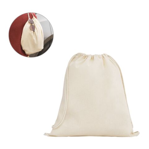 DAHAB. Turnbeutel aus 100% Baumwolle (140 g/m²) Beige | ohne Werbeanbringung