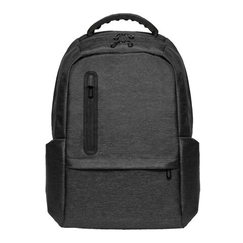 BOSTON. Wasserdichter 2Tone Nylon 17&#039;&#039; Laptop-Rucksack Schwarz | ohne Werbeanbringung