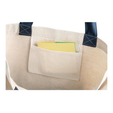 EDMONTON. Tragetasche aus 100% Canvas-Baumwolle (280 g/m²) Blau | ohne Werbeanbringung