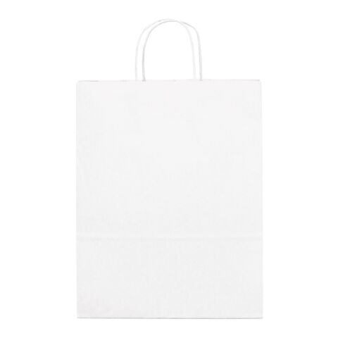 CABAZON. Tragetasche aus Kraftpapier (90 g/m²) Weiß | ohne Werbeanbringung