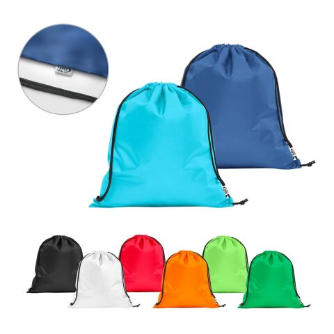 PEMBA. Turnbeutel aus 190T Polyester aus recyceltem (100% rPET) Schwarz | ohne Werbeanbringung