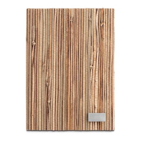 NERUDA. Notizbuch A5 mit Hardcover aus Naturstroh Natur | ohne Werbeanbringung | Nicht verfügbar | Nicht verfügbar | Nicht verfügbar