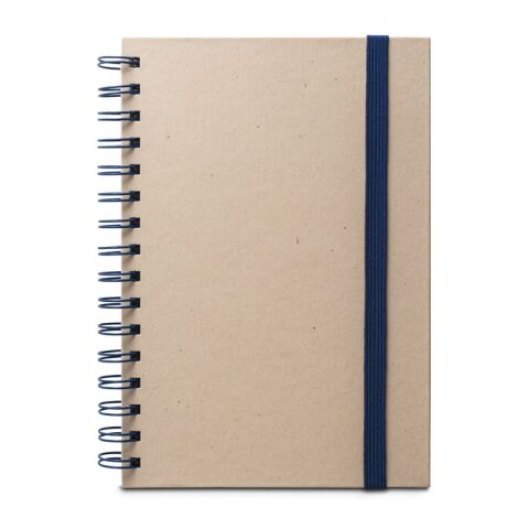 PROUST. A5 Notizbuch mit Ringen, fester Einband, aus Zuckerrohrpapier (80% zuckerrohr) mit unbedruckte Seiten Blau | ohne Werbeanbringung | Nicht verfügbar | Nicht verfügbar | Nicht verfügbar