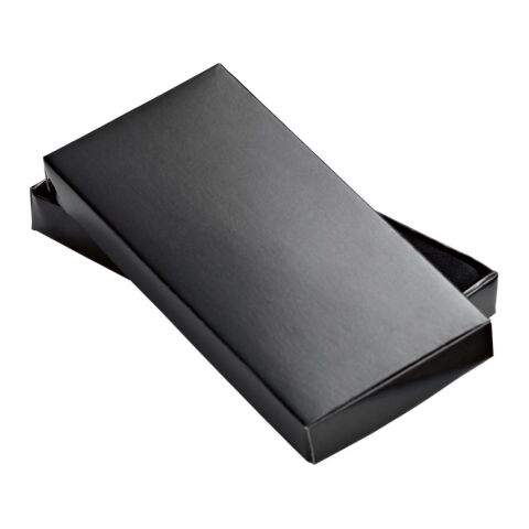 WATOH. Schlüsselanhänger aus Metall und PU Schwarz | ohne Werbeanbringung