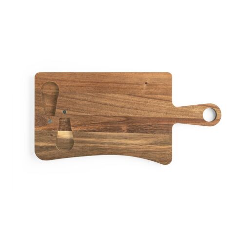 CASSIA. Käsebrett aus Akazienholz mit Griff Natur dunkel | ohne Werbeanbringung | Nicht verfügbar | Nicht verfügbar | Nicht verfügbar