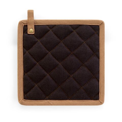 CLOVES. Topflappen für Küchentöpfe aus Baumwollgewebe (275 g/m²) schwarz | ohne Werbeanbringung | Nicht verfügbar | Nicht verfügbar | Nicht verfügbar