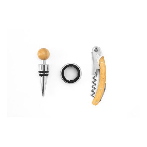 SAVORY. Weinset aus Bambus und Edelstahl Natur | ohne Werbeanbringung | Nicht verfügbar | Nicht verfügbar | Nicht verfügbar