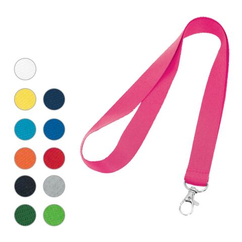 LARIAT. Lanyard aus Polyester mit 20mm Breite Blau | ohne Werbeanbringung