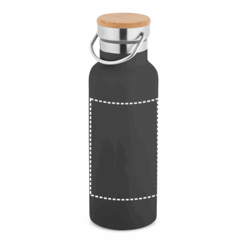 RAGNAR. Trinkflasche aus Edelstahl (36% recycelt) (570 mL), doppelwandig und vakuumisoliert schwarz | ohne Werbeanbringung | Nicht verfügbar | Nicht verfügbar | Nicht verfügbar