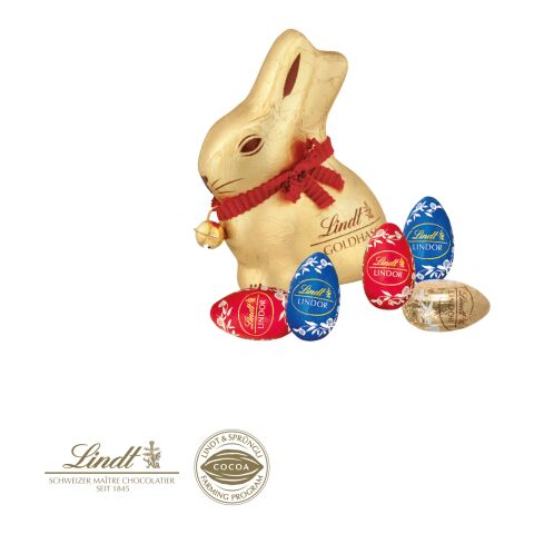 Oster-Werbewürfel Mit Schokolade Von Lindt bunt | ohne Werbeanbringung