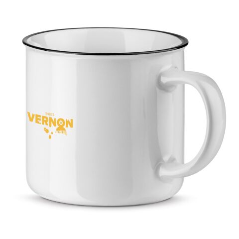 VERNON WHITE. Tasse aus Keramik 340 mL Weiß | ohne Werbeanbringung | Nicht verfügbar | Nicht verfügbar | Nicht verfügbar